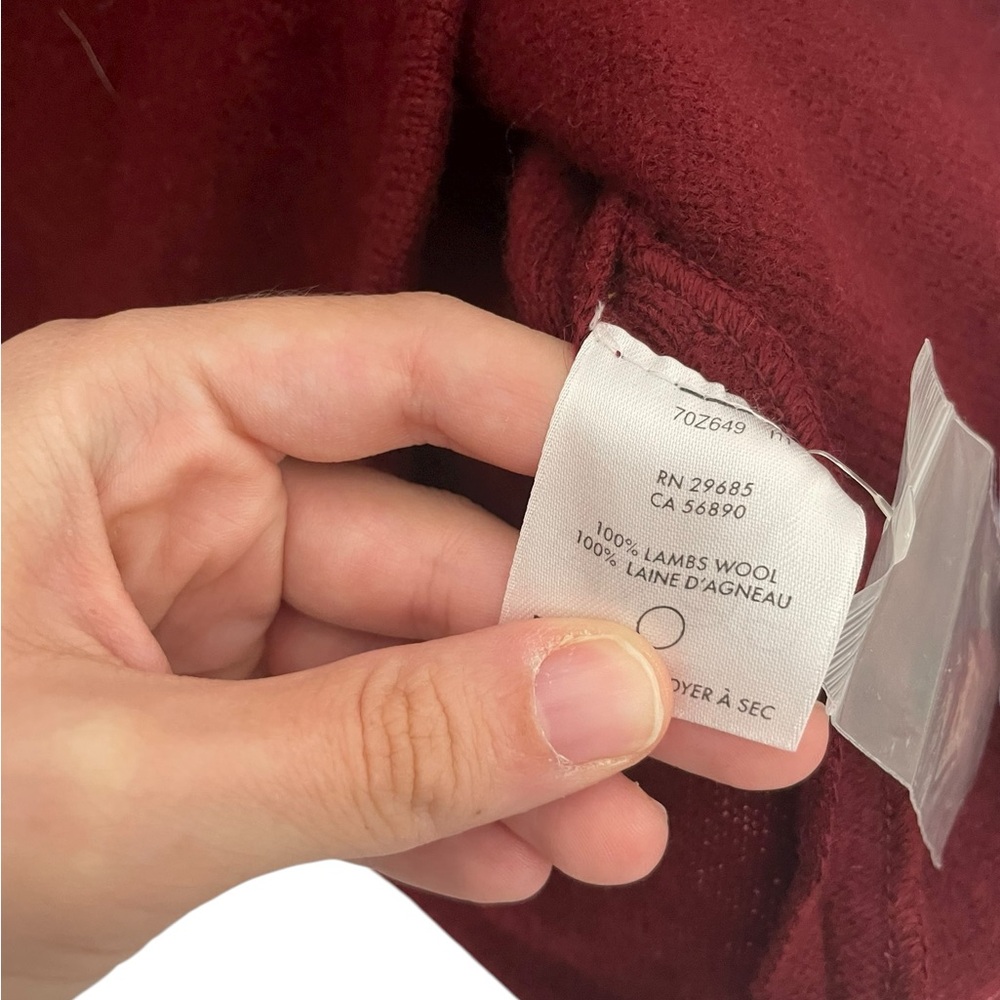 Pendleton Deep Red Blazer Lambswool Medium - image 6